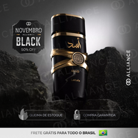 Kit Perfume Árabe - Lattafa ASAD (100ml) - [NOVEMBRO BLACK]